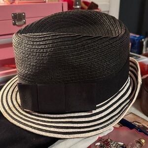 Black and White Striped Hat